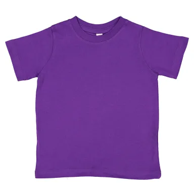 3321 Rabbit Skins Toddler Fine Jersey T-Shirt in Pro purple front view