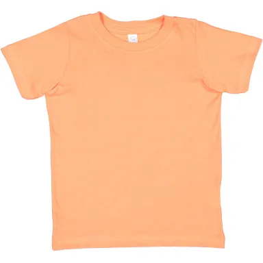 3321 Rabbit Skins Toddler Fine Jersey T-Shirt in Papaya front view