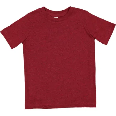 3321 Rabbit Skins Toddler Fine Jersey T-Shirt in Cardinal blkout front view