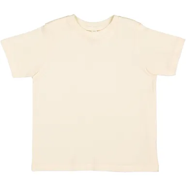 3321 Rabbit Skins Toddler Fine Jersey T-Shirt in Natural front view