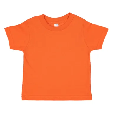 3321 Rabbit Skins Toddler Fine Jersey T-Shirt in Orange front view