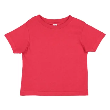 3322 Rabbit Skins Infant Fine Jersey T-Shirt in Red front view