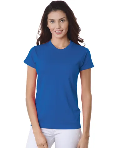 3325 Bayside Ladies' Short-Sleeve Tee in Royal blue front view