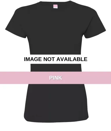 3516 LA T Ladies Longer Length T-Shirt PINK front view