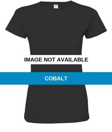 3516 LA T Ladies Longer Length T-Shirt COBALT front view