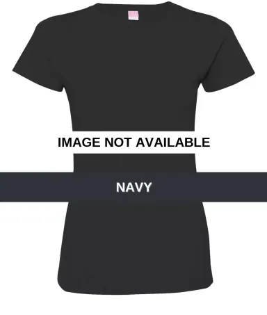 3516 LA T Ladies Longer Length T-Shirt NAVY front view