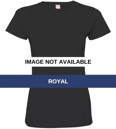 3516 LA T Ladies Longer Length T-Shirt ROYAL front view