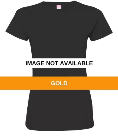 3516 LA T Ladies Longer Length T-Shirt GOLD front view