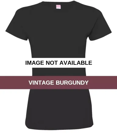 3516 LA T Ladies Longer Length T-Shirt VINTAGE BURGUNDY front view