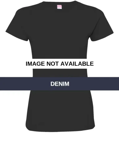 3516 LA T Ladies Longer Length T-Shirt DENIM front view