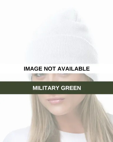 3825 Bayside Knit Cuff Beanie MILITARY GREEN front view