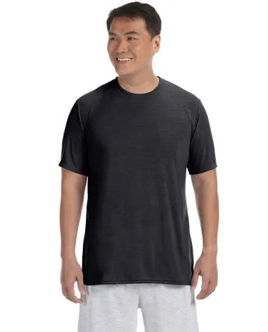 42000 Gildan Adult Core Performance T-Shirt  in Black front view