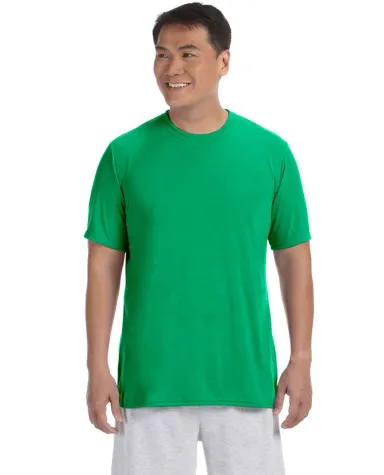 42000 Gildan Adult Core Performance T-Shirt  in Irish green front view