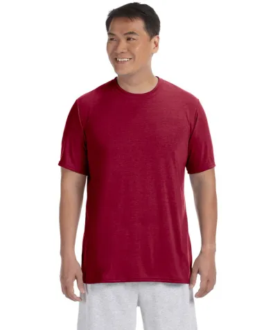 42000 Gildan Adult Core Performance T-Shirt  in Cardinal red front view