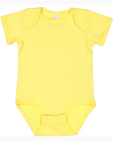 4424 Rabbit Skins Infant Fine Jersey Creeper in Butter front view