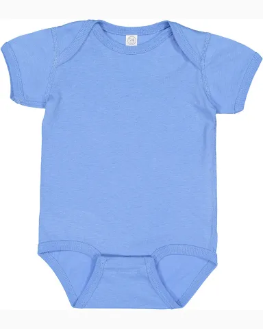 4424 Rabbit Skins Infant Fine Jersey Creeper in Carolina blue front view