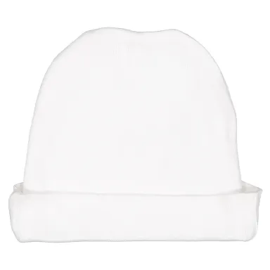 4451 Rabbit Skins Infant Cap in White front view