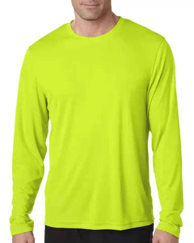 482L Hanes Adult Cool DRI in Safety green front view