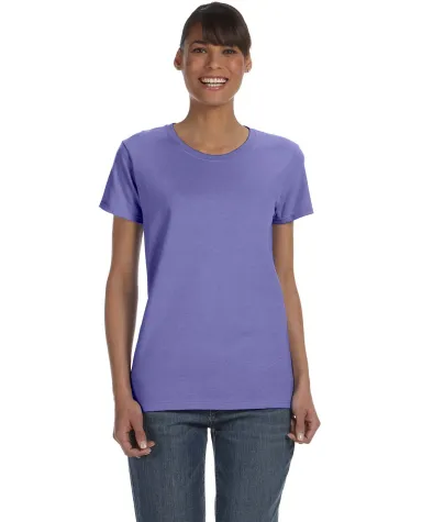 5000L Gildan Missy Fit Heavy Cotton T-Shirt in Violet front view