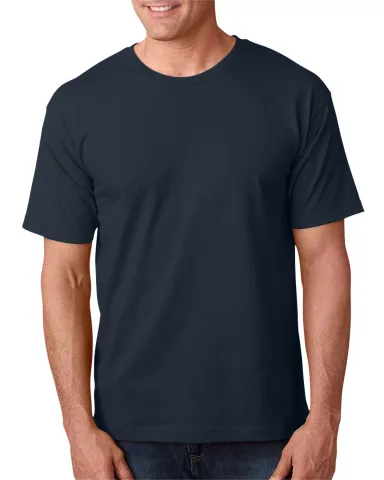 5040 Bayside Adult Short-Sleeve Cotton Tee in Dark navy front view