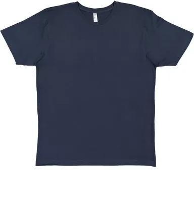 6901 LA T Adult Fine Jersey T-Shirt DENIM front view