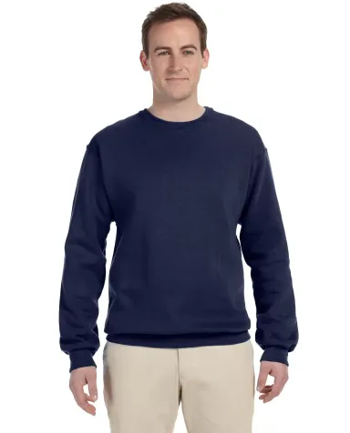 82300 Fruit of the Loom Adult SupercottonSweatshir J NAVY front view
