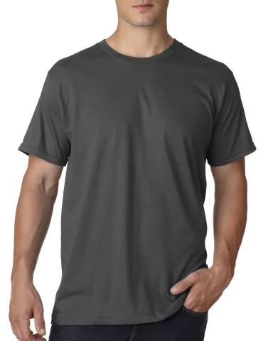 B5000 Bayside Adult Jersey Cotton Tee in Charcoal front view