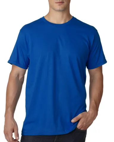 B5000 Bayside Adult Jersey Cotton Tee in Royal blue front view