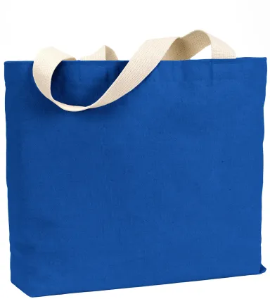 BS600 Bayside Jumbo Cotton Tote in Royal front view