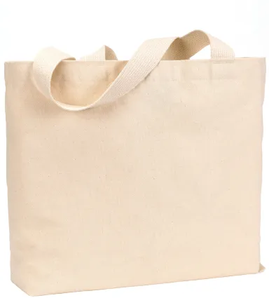 BS600 Bayside Jumbo Cotton Tote in Natural front view