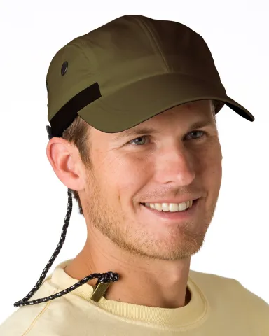 EF101 Adams Extreme Performance Cap in Olive/ black front view