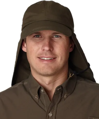 EOM101 Adams Extreme Outdoor Cap in Olive front view