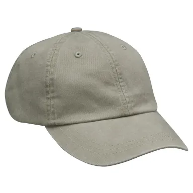 Adams EP101 Twill Pigment-dyed Dad Hat in Stone front view