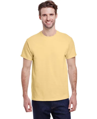Gildan 5000 G500 Heavy Weight Cotton T-Shirt in Yellow haze front view