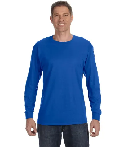 5400 Gildan Adult Heavy Cotton Long-Sleeve T-Shirt in Royal front view