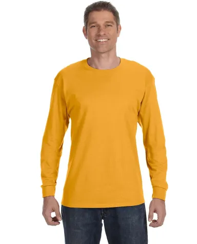 5400 Gildan Adult Heavy Cotton Long-Sleeve T-Shirt in Gold front view