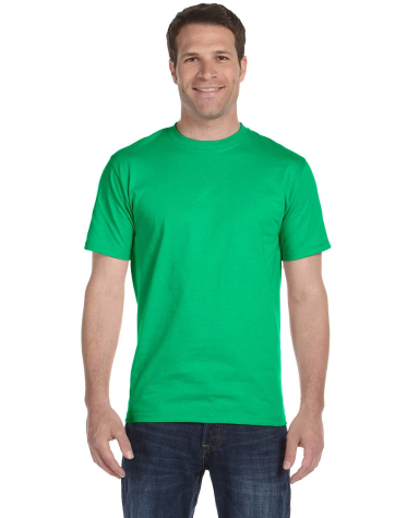 8000 Gildan Adult DryBlend T-Shirt in Irish green front view