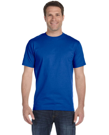 8000 Gildan Adult DryBlend T-Shirt in Royal front view