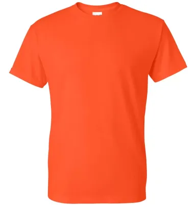 8000 Gildan Adult DryBlend T-Shirt ORANGE front view