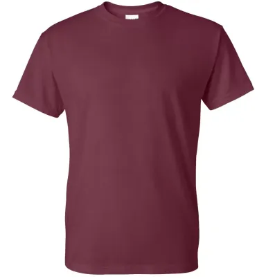 8000 Gildan Adult DryBlend T-Shirt MAROON front view