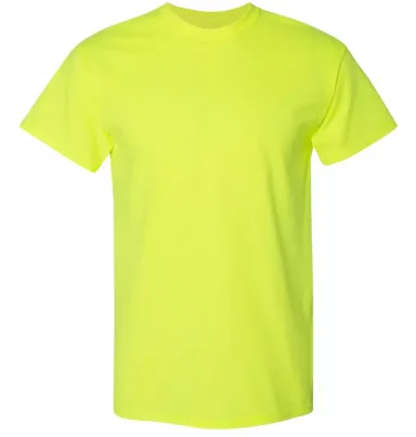 8000 Gildan Adult DryBlend T-Shirt SAFETY GREEN front view