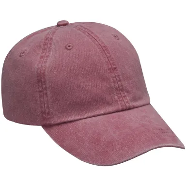 Adams LP101 Twill Optimum Dad Hat in Nautical red front view