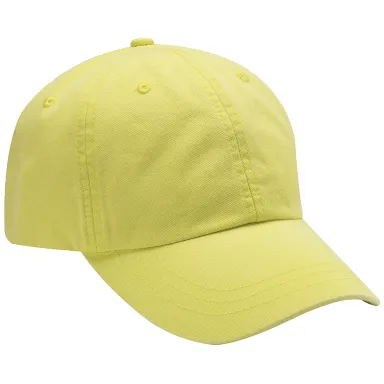 Adams LP101 Twill Optimum Dad Hat in Neon yellow front view