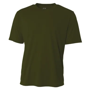 N3142 A4 Adult Cooling Performance Crew in Military green front view
