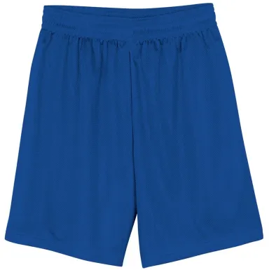 N5255 A4 9 Inch Adult Lined Micromesh Shorts in Royal front view
