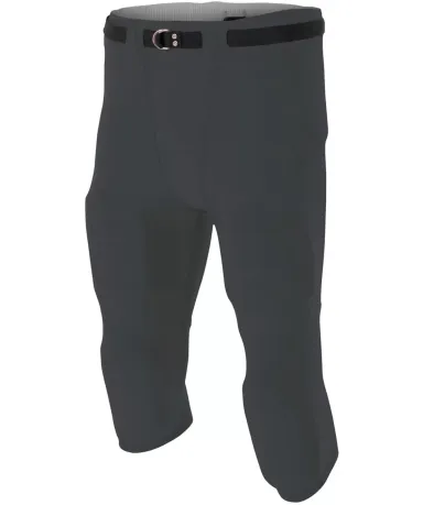 N6181 A4 Men's Flyless Football Pant GRAPHITE front view