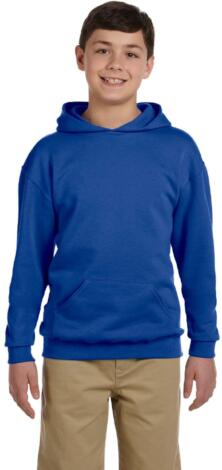 996Y JERZEES® NuBlend™ Youth Hooded Pullover Sw in Royal front view