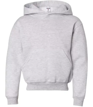 996Y JERZEES® NuBlend™ Youth Hooded Pullover Sw ASH front view