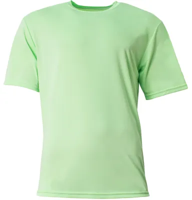 NB3142 A4 Youth Cooling Performance Crew in Light lime front view