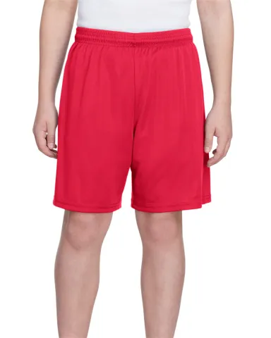 NB5244 A4 Youth Cooling Performance Short in Scarlet front view